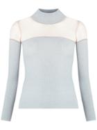 Knitted Blouse - Women - Acrylic/lurex/viscose - M, Grey, Acrylic/lurex/viscose, Cecilia Prado