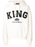 Dolce & Gabbana King Patch Hoodie - White