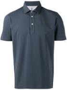 Brunello Cucinelli Short-sleeve Polo Shirt, Men's, Size: Xxxl, Blue, Cotton