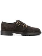 Dolce & Gabbana Suede Monk Shoes - Brown