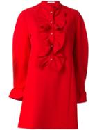 Vivetta Ruffle Trim Dress - Red