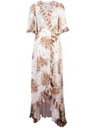By Timo Delicate Semi Couture Wrap Dress - Nude & Neutrals