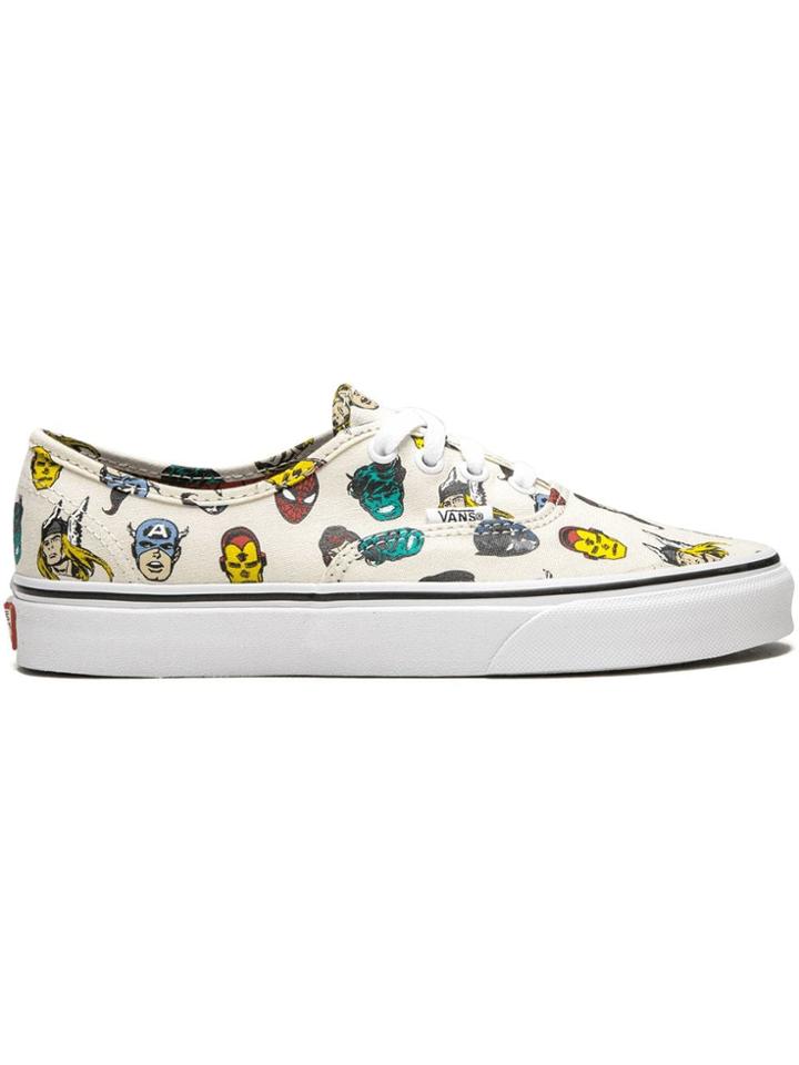 Vans Authentic Superhero Printed Sneakers - White