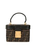 Fendi Pre-owned Mini Zucca Pattern Box Tote - Brown