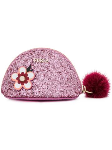 Furla Glitter Charme Coin Purse - Pink & Purple