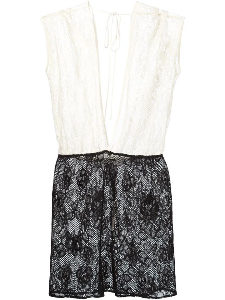 Fleur Du Mal Lace Mini Dolman Dress