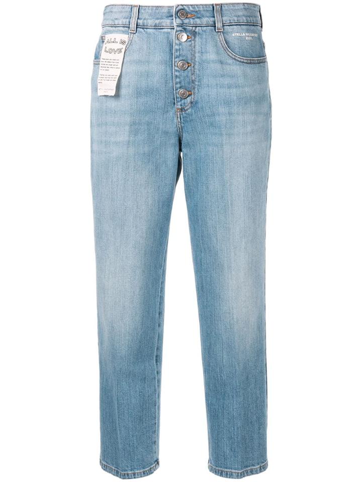 Stella Mccartney Cropped Straight Jeans - Blue