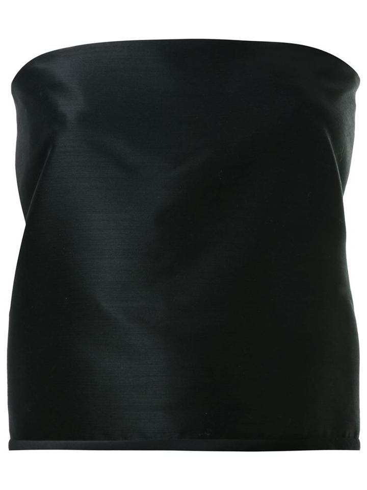Dion Lee 'levitation' Strapless Top, Women's, Size: 4, Black, Wool/polyimide