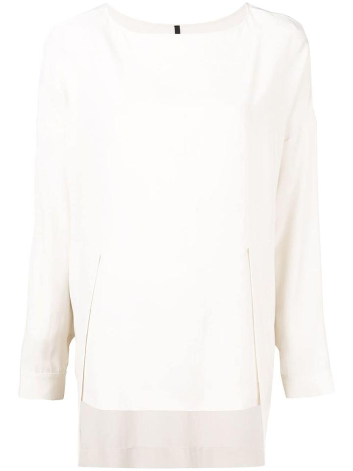 Pierantoniogaspari High Low Hem Blouse - Neutrals