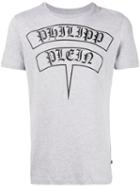 Philipp Plein - Gothic Logo T-shirt - Men - Cotton - L, Grey, Cotton
