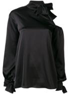 Marc Ellis Cold Shoulder Blouse - Black