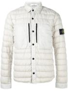 Stone Island Padded Jacket, Men's, Size: Medium, White, Polyamide/polyurethane Resin/feather Down