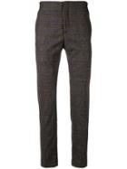 Daniele Alessandrini Checked Tailored Trousers - Brown