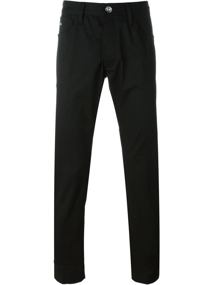Emporio Armani Flap Pocket Detail Jeans, Men's, Size: 32, Black, Cotton/spandex/elastane