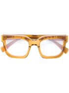 Kuboraum Classic Square Glasses - Brown