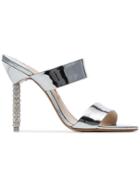 Sophia Webster Swebs Rosalind Crys 100 Slvr Mrlthr Sndl - Metallic