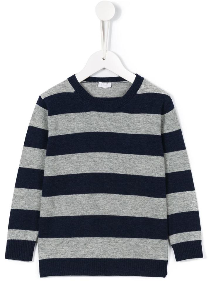 Il Gufo Striped Jumper, Boy's, Size: 8 Yrs, Blue