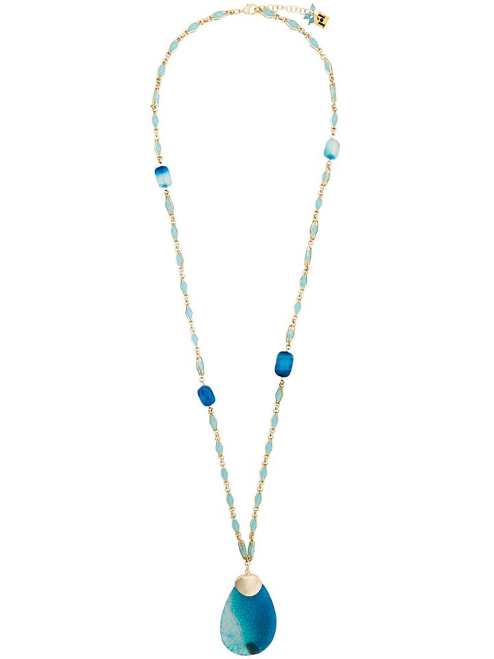Rosantica Glass Bead Necklace - Blue