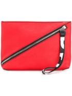 Proenza Schouler Pebbled Leather Zip Pouch - Red