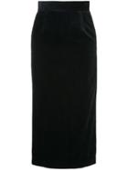 Estnation Corduroy Midi Skirt - Blue