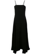 Mcq Alexander Mcqueen Asymmetric Hem Dress, Women's, Size: 44, Black, Polyester/triacetate/spandex/elastane