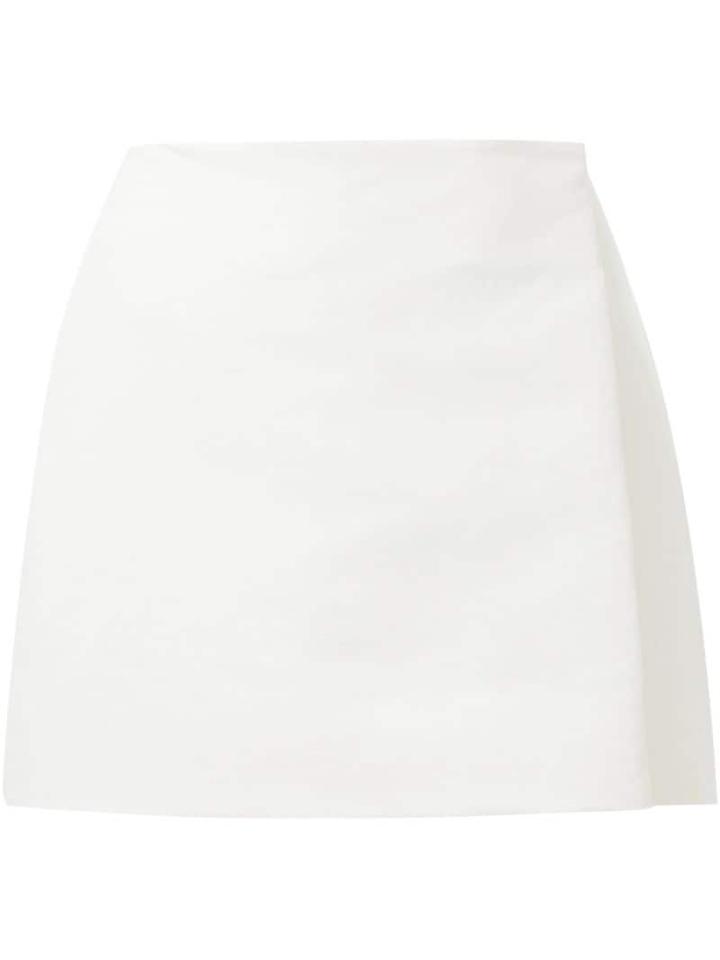 Zaid Affas Wrap Mini Skirt - Neutrals