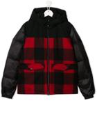 Woolrich Kids Teen Buffalo Print Bomber Jacket - Black