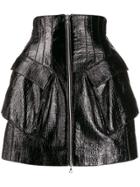 David Koma Corset Mini Skirt - Black
