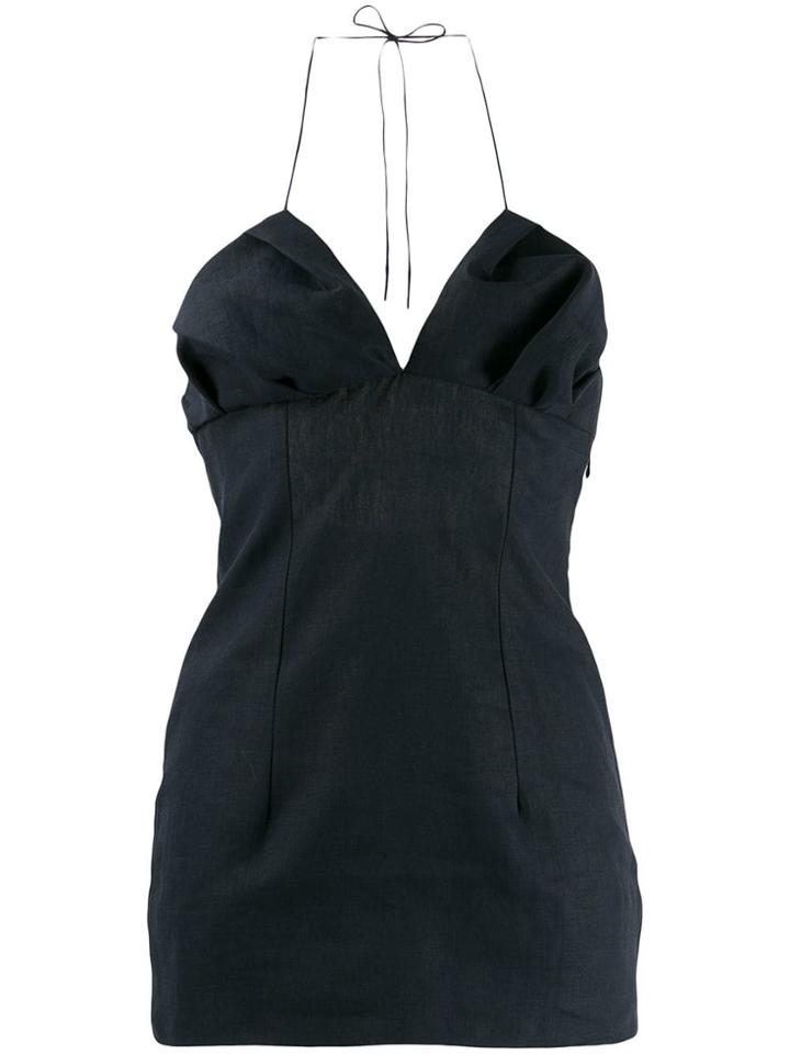 Jacquemus Halterneck Mini Dress - Blue