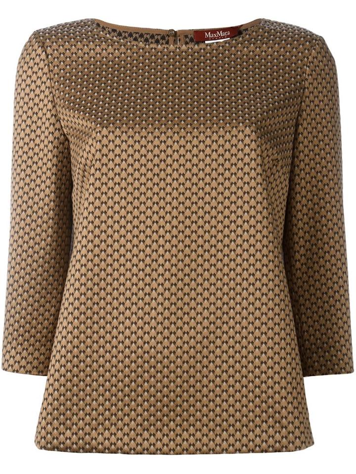 Max Mara Studio Jacquard Blouse