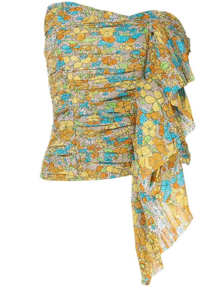 Irene Flower Bustier Top - Multicolour