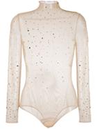 Burberry Crystal-embellished Tulle Body - Neutrals