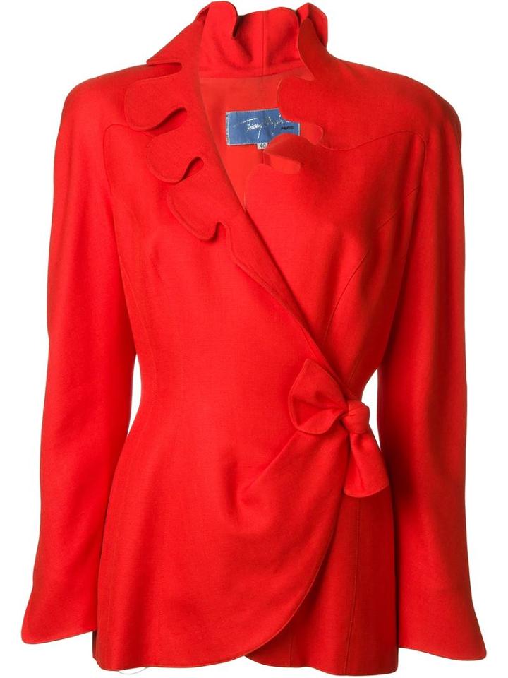 Thierry Mugler Vintage Scalloped Wrap Jacket