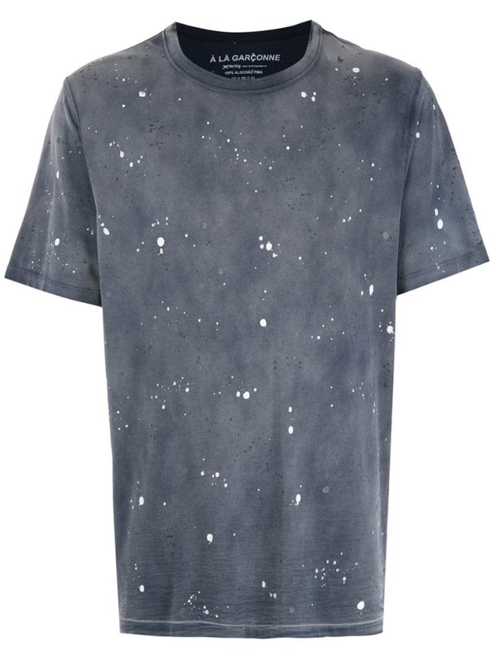 À La Garçonne À La Garçonne + Hering Splashed T-shirt - Blue