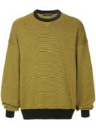 Caban Oversized Striped Sweatshirt - Yellow