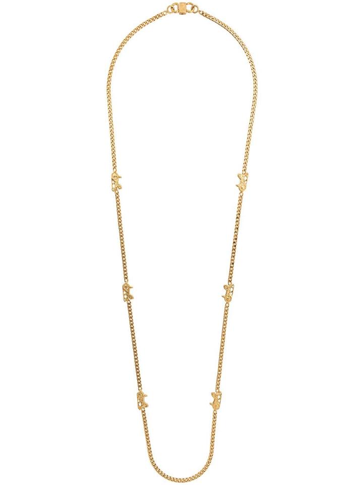 Céline Pre-owned Motorcycle Long Necklace - Gold