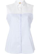 Fay Sleeveless Colour Block Shirt