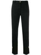 Versace Safety-pin Tailored Trousers - Black