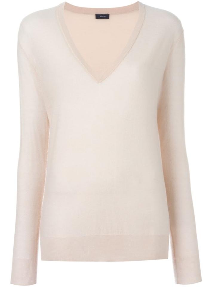 Joseph V-neck Sweater, Women's, Size: Large, Nude/neutrals, Cashmere