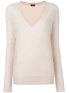Joseph V-neck Sweater, Women's, Size: Large, Nude/neutrals, Cashmere