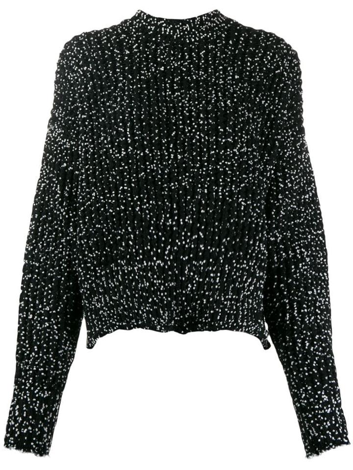 Jil Sander Cropped Roll-neck Knitter Jumper - Black