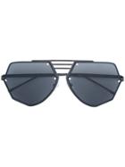 Smoke X Mirrors Geometric Sunglasses - Black