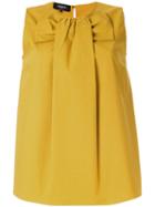 Rochas Bow Front Blouse - Yellow