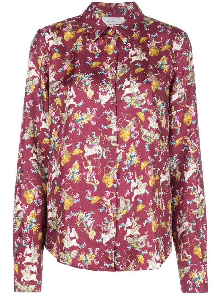 Gabriela Hearst Mythical Print Shirt - Red