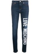 Love Moschino Love Moschino Printed Jeans - Blue