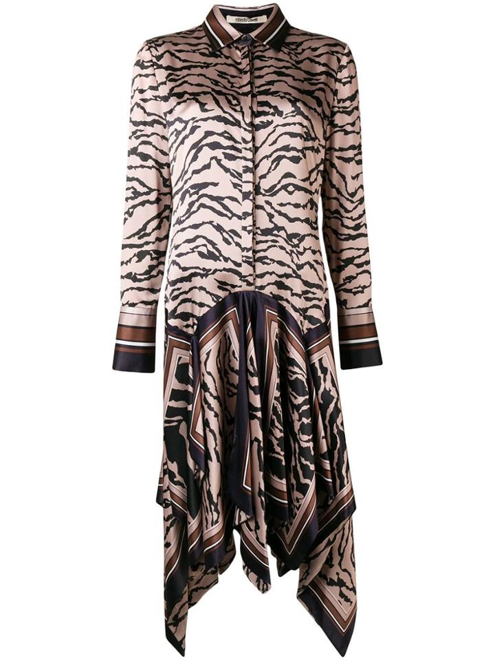 Roberto Cavalli Owl Foulard Dress - Nude & Neutrals