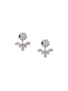 Yeprem 18kt White Gold Diamond Stud And Earring Jacket - Silver