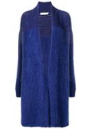 Cruciani Panelled Long Cardigan - Blue