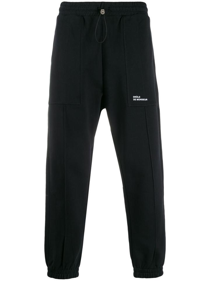 Drôle De Monsieur Sofia Logo Track Pants - Black