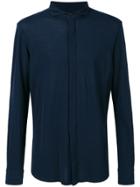 Paolo Pecora Skinny Collar Shirt - Blue